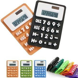 Calculadora de Borracha Dobrável